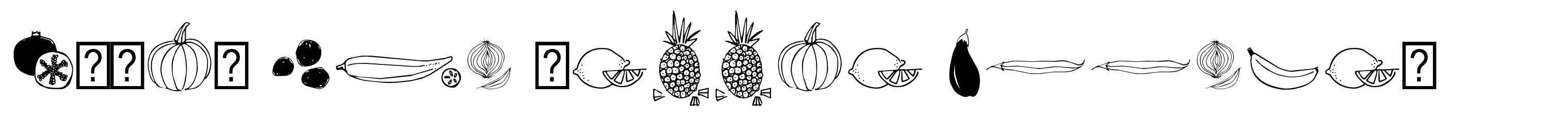 Fruit And Veggie Doodles
